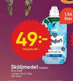 DollarStore Sköljmedel Comfort Blue Skies erbjuda
