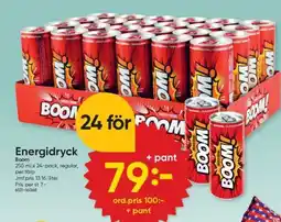 DollarStore Energidryck Boom erbjuda