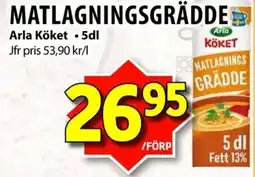 Matvärlden Tensta ARLA Matlagningsgrädde erbjuda