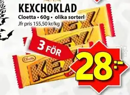 Matvärlden Tensta CLOETTA Kexchoklad erbjuda