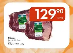 Snabbgross PRIME Högrev erbjuda