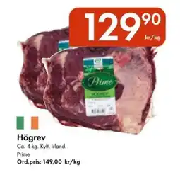 Snabbgross PRIME Högrev erbjuda