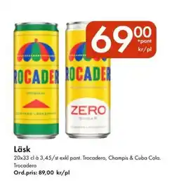 Snabbgross TROCADERO Läsk erbjuda