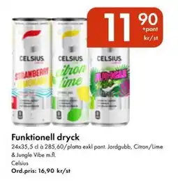 Snabbgross CELSIUS Funktionell dryck erbjuda