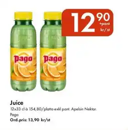 Snabbgross PAGO Juice erbjuda