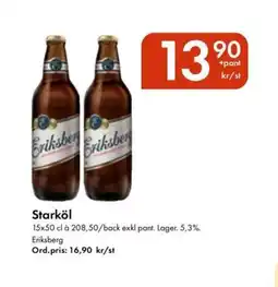 Snabbgross ERIKSBERG Starköl erbjuda