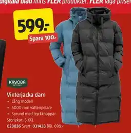 Jula Vinterjacka dam, SEK 599 erbjuda
