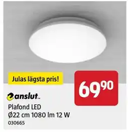 Jula Plafond LED Ø22 cm 1080 lm 12 W, SEK 69.9 erbjuda