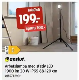 Jula Arbetslampa med stativ LED 1900 lm 20 W IP65 88-120 cm, Medlemspris erbjuda