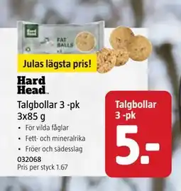 Jula Talgbollar 3 -pk 3x85 g., SEK 5 erbjuda