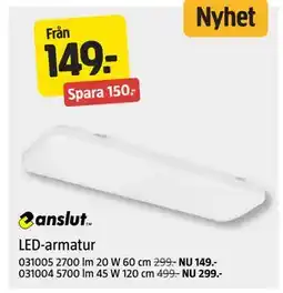 Jula LED-armatur erbjuda