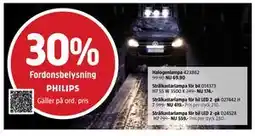 Jula 30% Fordonsbelysning Philips erbjuda