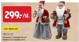 Jula Tomtemor / Tomtefar 81 cm, SEK 299 erbjuda