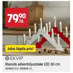 Jula Klassisk adventsljusstake LED 30 cm, SEK 79.9 erbjuda