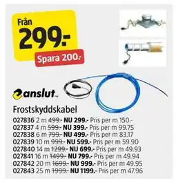 Jula Frostskyddskabel erbjuda