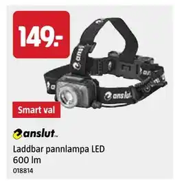 Jula Laddbar pannlampa LED 600 lm, SEK 149 erbjuda