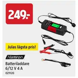 Jula Batteriladdare 6/12 V 4 A, SEK 249 erbjuda