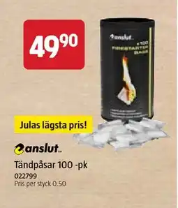 Jula Tändpåsar 100 -pk, SEK 49.9 erbjuda
