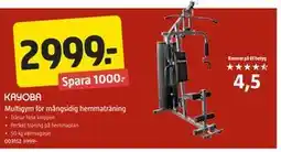 Jula Multigym för mångsidig hemmaträning, SEK 2999 erbjuda