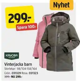 Jula Vinterjacka barn, SEK 299 erbjuda