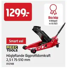Jula Höglyftande lågprofildomkraft 2,5 t 75-510 mm, SEK 1299 erbjuda