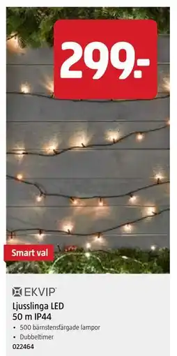 Jula Ljusslinga LED 50 m IP44, SEK 299 erbjuda