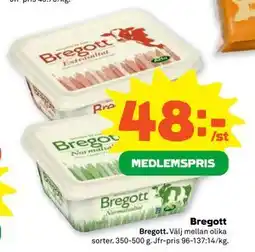 Stora Coop Bregott, Medlemspris erbjuda