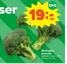 Stora Coop Ekologisk broccoli, SEK 19 erbjuda