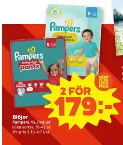 Stora Coop Blöjor, SEK 179 erbjuda