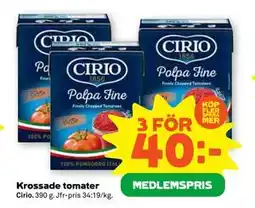 Stora Coop Krossade tomater, Medlemspris erbjuda