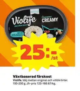 Stora Coop Växtbaserad färskost, SEK 25 erbjuda