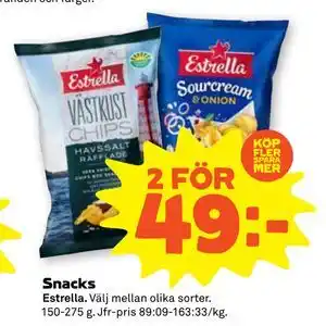 Snacks, SEK 49
