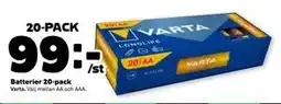 Stora Coop Batterier 20-pack, SEK 99 erbjuda