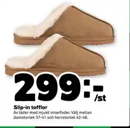 Stora Coop Slip-in tofflor, SEK 299 erbjuda