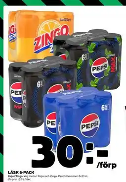 Coop LÄSK 6-PACK, SEK 30 erbjuda