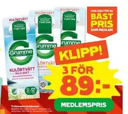 Stora Coop Tvättmedel/sköljmedel, Medlemspris erbjuda