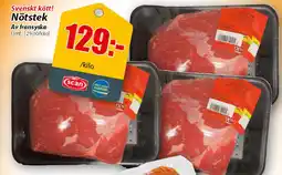 Extra Mjällby Stormarknad Svenskt kött! Nötstek Av fransyska erbjuda