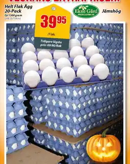 Extra Mjällby Stormarknad Helt Flak Ägg 20-Pack erbjuda
