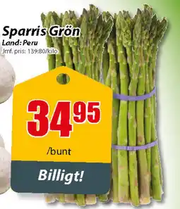 Extra Mjällby Stormarknad Sparris Grön Land: Peru erbjuda