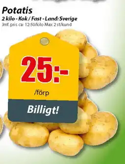 Extra Mjällby Stormarknad Potatis erbjuda