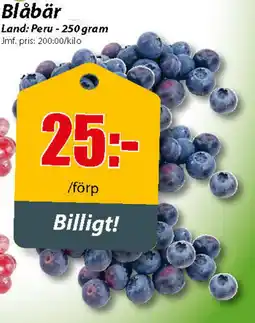 Extra Mjällby Stormarknad Blåbär erbjuda