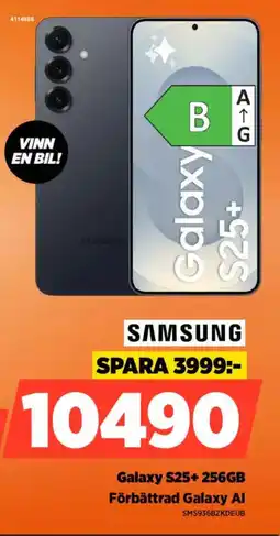 Power Samsung galaxy s25+ 256gb förbättrad galaxy al erbjuda