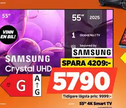 Power Samsung crystal uhd 55" 4K Smart TV erbjuda