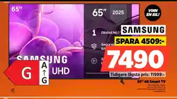 Power Samsung 65" 4k smart tv erbjuda