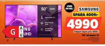 Power Samsung 50" 4K Smart TV erbjuda