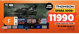 Power Thomson 75" 4K UHD Google TV erbjuda