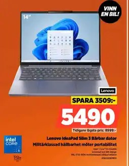 Power Lenovo IdeaPad Slim 3 Bärbar dator Militärklassad hållbarhet möter portabilitet erbjuda