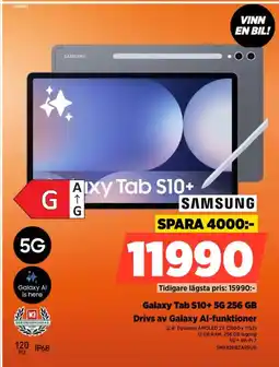 Power Samsung galaxy tab s10+ 5g 256 gb drivs av galaxy al-funktioner erbjuda