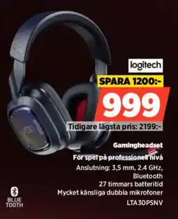Power Logitech Gamingheadset För spel på professionell erbjuda