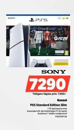 Power SONY Konsol PS5 Standard Edition Slim erbjuda